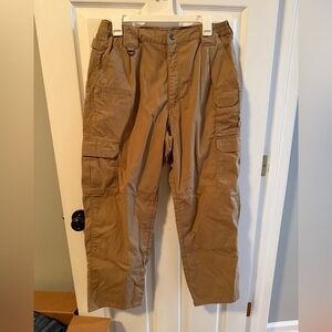 Men's 5.11 Tan Cargo Pants Size 34x32